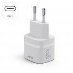 Fast Charger, GaN, USB-C, PD/Qualcomm®, Zero Standby, 30 W, white Fast Charger, GaN, USB-C, PD/Qualcomm®, Zero Standby, 30 W, white