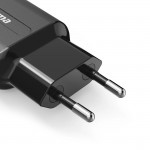 Nabíjačka, 2x USB-A, 12 W, čierna