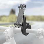 Držiak mobilu na elektrobicykel, rýchla montáž, silikónový, otočný