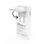 Rýchlonabíjačka, 2x USB-C, 1x USB-A, plochá mini nabíjačka, PD, 65 W, WS