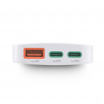 Rýchlonabíjačka, 2x USB-C, 1x USB-A, plochá mini nabíjačka, PD, 65 W, WS