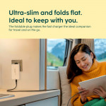 Rýchlonabíjačka, 2x USB-C, 1x USB-A, plochá mini nabíjačka, PD, 65 W, WS