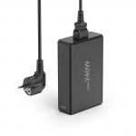 USB nabíjačka GaN, 5 portov, 4x USB‑C + USB‑A, PD, 240 W