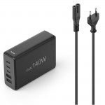 USB nabíjačka GaN, 5 portov, 3x USB‑C + 2x USB‑A, PD, 140 W USB nabíjačka GaN, 5 portov, 3x USB‑C + 2x USB‑A, PD, 140 W
