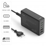 USB nabíjačka GaN, 5 portov, 3x USB‑C + 2x USB‑A, PD, 140 W USB nabíjačka GaN, 5 portov, 3x USB‑C + 2x USB‑A, PD, 140 W