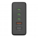 USB nabíjačka GaN, 5 portov, 3x USB‑C + 2x USB‑A, PD, 140 W USB nabíjačka GaN, 5 portov, 3x USB‑C + 2x USB‑A, PD, 140 W