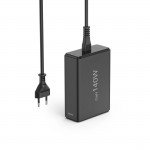 USB nabíjačka GaN, 5 portov, 3x USB‑C + 2x USB‑A, PD, 140 W