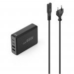 USB nabíjačka GaN, 4 porty, 2x USB‑C + 2x USB‑A, PD, 65 W USB nabíjačka GaN, 4 porty, 2x USB‑C + 2x USB‑A, PD, 65 W