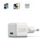 Rýchlonabíjačka, USB-C, supermini nabíjačka, PD, 20 W, biela Rýchlonabíjačka, USB-C, supermini nabíjačka, PD, 20 W, biela