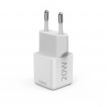 Rýchlonabíjačka, USB-C, supermini nabíjačka, PD, 20 W, biela