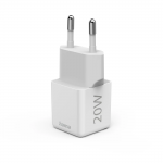 Rýchlonabíjačka, USB-C, supermini nabíjačka, PD, 20 W, biela Rýchlonabíjačka, USB-C, supermini nabíjačka, PD, 20 W, biela