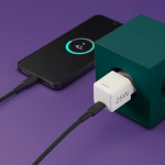 Rýchlonabíjačka, USB-C, super mini nabíjačka, PD, 25 W, biela