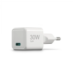 Rýchlonabíjačka, GaN, USB-C, super mini nabíjačka, PD, 30 W, biela Rýchlonabíjačka, GaN, USB-C, super mini nabíjačka, PD, 30 W, biela