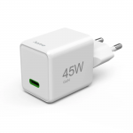 Rýchlonabíjačka, GaN, USB-C, super mini nabíjačka, PD, 45 W, biela Rýchlonabíjačka, GaN, USB-C, super mini nabíjačka, PD, 45 W, biela