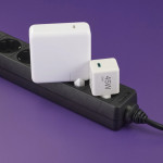 Rýchlonabíjačka, GaN, USB-C, super mini nabíjačka, PD, 45 W, biela