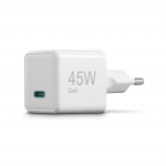 Rýchlonabíjačka, GaN, USB-C, super mini nabíjačka, PD, 45 W, biela Rýchlonabíjačka, GaN, USB-C, super mini nabíjačka, PD, 45 W, biela