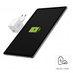 Rýchlonabíjačka, GaN, USB-C, super mini nabíjačka, PD, 45 W, biela Rýchlonabíjačka, GaN, USB-C, super mini nabíjačka, PD, 45 W, biela