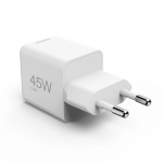 Rýchlonabíjačka, GaN, USB-C, super mini nabíjačka, PD, 45 W, biela Rýchlonabíjačka, GaN, USB-C, super mini nabíjačka, PD, 45 W, biela