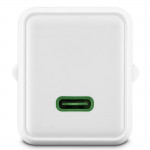 Rýchlonabíjačka, GaN, USB-C, super mini nabíjačka, PD, 45 W, biela