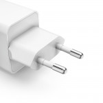 Rýchlonabíjačka, GaN, 2x USB-C, super mini nabíjačka, PD, 40 W, biela Rýchlonabíjačka, GaN, 2x USB-C, super mini nabíjačka, PD, 40 W, biela