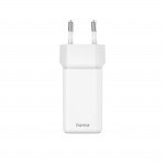 Rýchlonabíjačka, GaN, 2x USB-C, super mini nabíjačka, PD, 40 W, biela