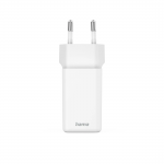 Rýchlonabíjačka, GaN, 2x USB-C, super mini nabíjačka, PD, 40 W, biela Rýchlonabíjačka, GaN, 2x USB-C, super mini nabíjačka, PD, 40 W, biela