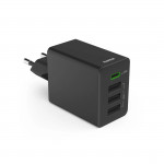 Rýchla USB nabíjačka 1x USB-C + 3x USB-A, PD/QC, 35 W