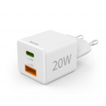 Rýchla USB nabíjačka USB-C + USB-A, PD/QC, 20 W