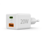 Rýchla USB nabíjačka USB-C + USB-A, PD/QC, 20 W