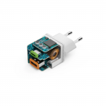 Rýchla USB nabíjačka USB-C + USB-A, PD/QC, 20 W