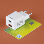 Rýchla USB nabíjačka USB-C + USB-A, PD/QC, 30 W
