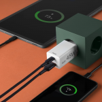 Rýchla USB nabíjačka GaN USB-C + USB-A, PD/QC, 45 W Rýchla USB nabíjačka GaN USB-C + USB-A, PD/QC, 45 W