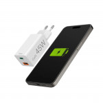 Rýchla USB nabíjačka GaN USB-C + USB-A, PD/QC, 45 W