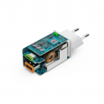 Rýchla USB nabíjačka GaN USB-C + USB-A, PD/QC, 45 W Rýchla USB nabíjačka GaN USB-C + USB-A, PD/QC, 45 W