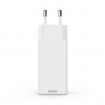 Rýchlonabíjačka, GaN, 2x USB-C, 1x USB-A, mini nabíjačka, PD, 65 W, biela
