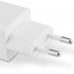Rýchlonabíjačka, GaN, 2x USB-C, 1x USB-A, mini nabíjačka, PD, 65 W, biela