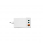 Rýchla USB nabíjačka GaN 2x USB-C + USB-A, PD/QC, 100 W