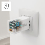 Rýchla USB nabíjačka GaN 2x USB-C + USB-A, PD/QC, 100 W Rýchla USB nabíjačka GaN 2x USB-C + USB-A, PD/QC, 100 W