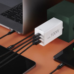 Rýchla USB nabíjačka GaN 2x USB-C + USB-A, PD/QC, 100 W Rýchla USB nabíjačka GaN 2x USB-C + USB-A, PD/QC, 100 W