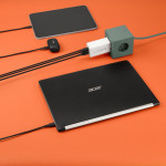 Rýchla USB nabíjačka GaN 2x USB-C + USB-A, PD/QC, 100 W Rýchla USB nabíjačka GaN 2x USB-C + USB-A, PD/QC, 100 W