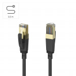Sieťový kábel, CAT-8, 40 Gbit/s, S/FTP tienený, 0,5 m Sieťový kábel, CAT-8, 40 Gbit/s, S/FTP tienený, 0,5 m