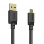 USB kábel, USB-A konektor - USB-C konektor, USB 3.2 Gen1, 5 Gbit/s, 0,75 m USB kábel, USB-A konektor - USB-C konektor, USB 3.2 Gen1, 5 Gbit/s, 0,75 m