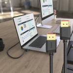 Kábel DisplayPort, DP 2.1, Ultra-HD 8K, 40 Gbit/s, 2 m
