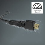High Speed HDMI™ kábel, otočný, samec‑samec, Ethernet, 1,5 m
