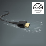 HDMI kábel High Speed 4K 1,5 m, plochý Flexi-Slim