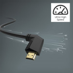 Hama HDMI kábel High Speed 4K 1,5 m, kolmé konektory