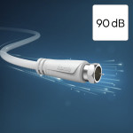 SAT kábel F-vidlica 90 dB, 3 m