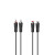 Predlžovací audio kábel 2cinch 5 m stereo