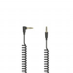 Špirálový kábel Flexi‑Slim, 3,5 mm jack 90°, stereo, 1,5 m