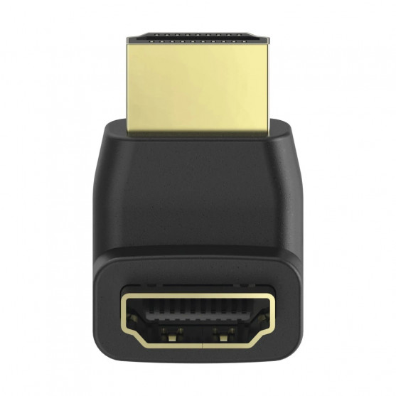 High Speed HDMI™ uhlový adaptér, zástrčka - spojka, 90°